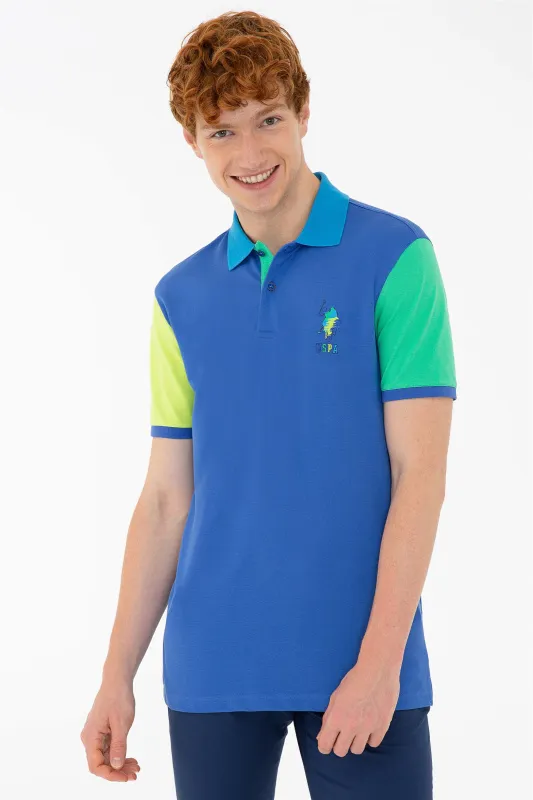 Футболка-поло из хлопка в стиле колор-блок - G081SZ0110ATLANTA Футболка муж. (VR045, S)