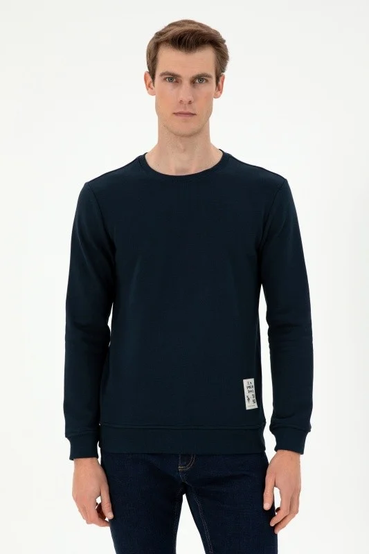 Свитшот с декоративной нашивкой - G081SZ0820ZELO_E Толстовка муж. (VR033, M)