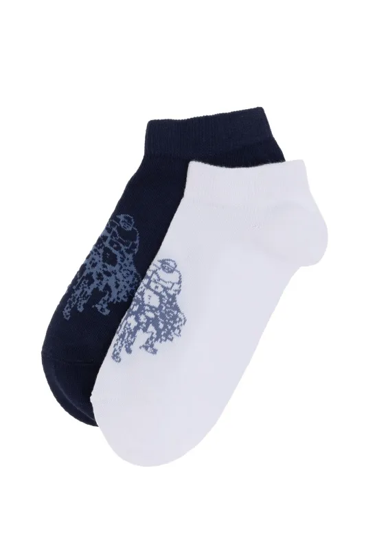 Носки хлопковые короткие, 2 пары - A082SZ013P02LEKA_IY25 Носки жен. (VR013)