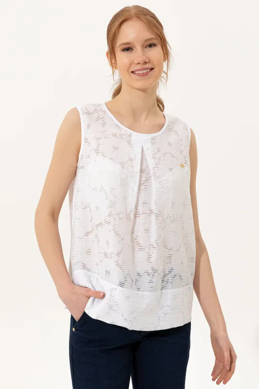 Топ с цветочным узором - G082SZ0040SEYRA Сорочка жен. (VR013, 40)