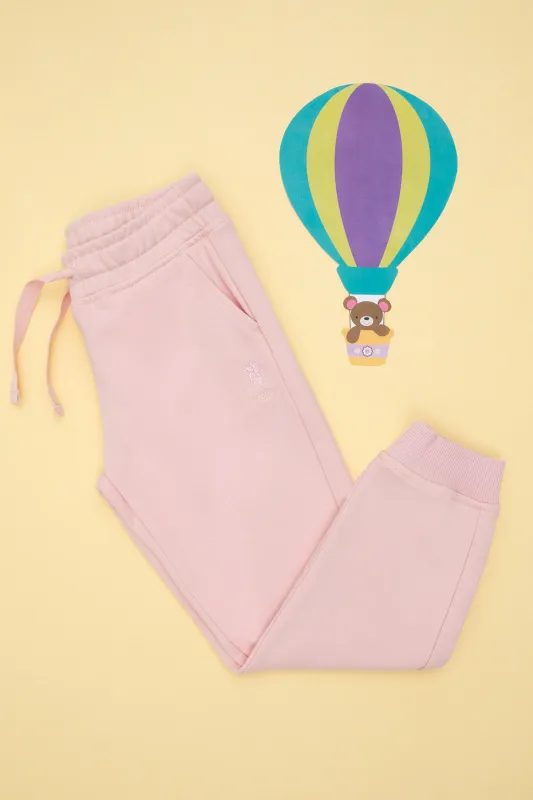 Спортивные брюки на манжетах для девочек - G084SZ0OP0SENT_SK024 Брюки спорт. жен. детс. (VR050, 3_4)