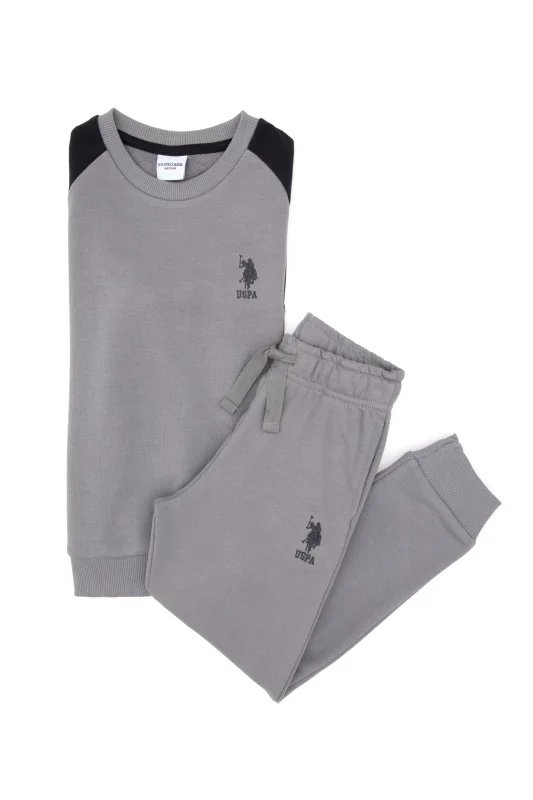 Свитшот и спортивные брюки хлопковые для мальчиков - G083SZ0HF0US2221 Костюм дом. муж. детс. (VR024, 9_10)