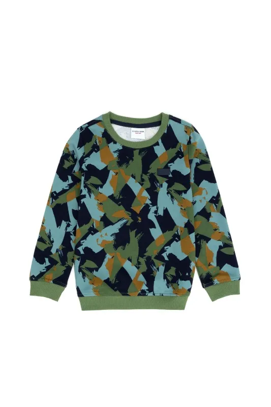 Свитшот из хлопка с принтом для мальчиков - G083SZ0820NOROKIDS Толстовка муж. детс. (VR054, 4_5)