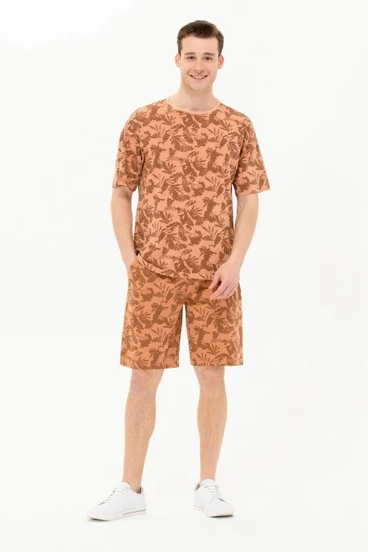 Шорты спортивные из хлопка с принтом - G081SZ0OS0MURA Брюки спорт. муж. (VR042, XS)