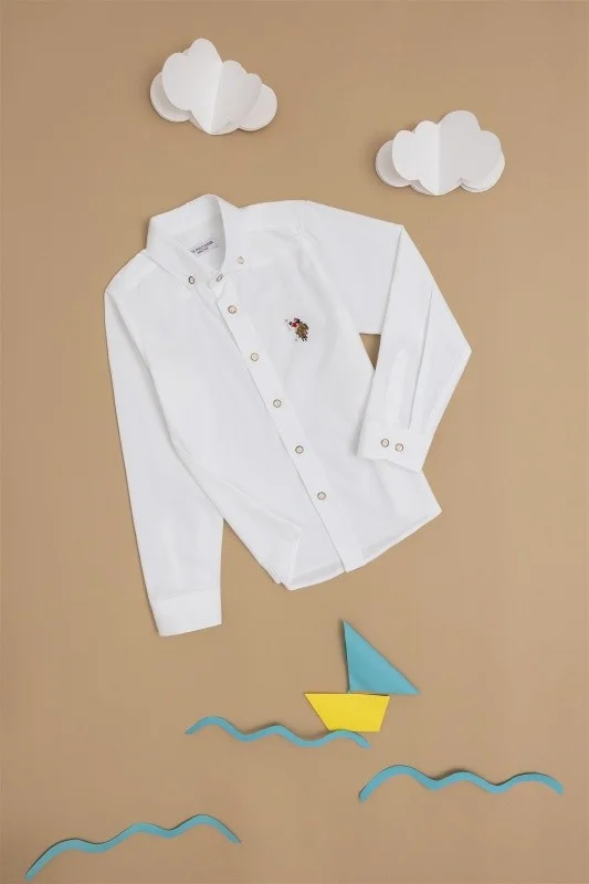 Рубашка из хлопка прямая для мальчиков - G083SZ0040CEDCOLORKIDS024Y Сорочка муж. детс. (VR013, 8_9)