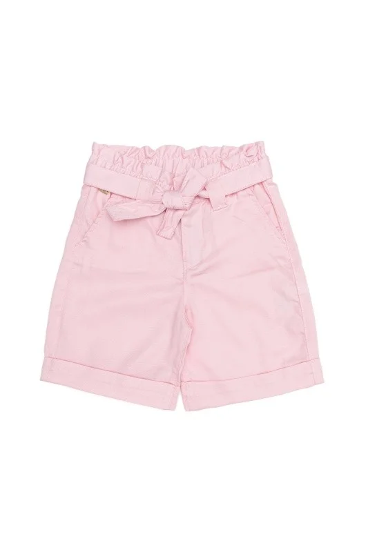 Шорты из лиоцелла с хлопком и льном с поясом - G084SZ0310ENTAFKIDS Бермуды жен. детс. (VR042, 6_7)