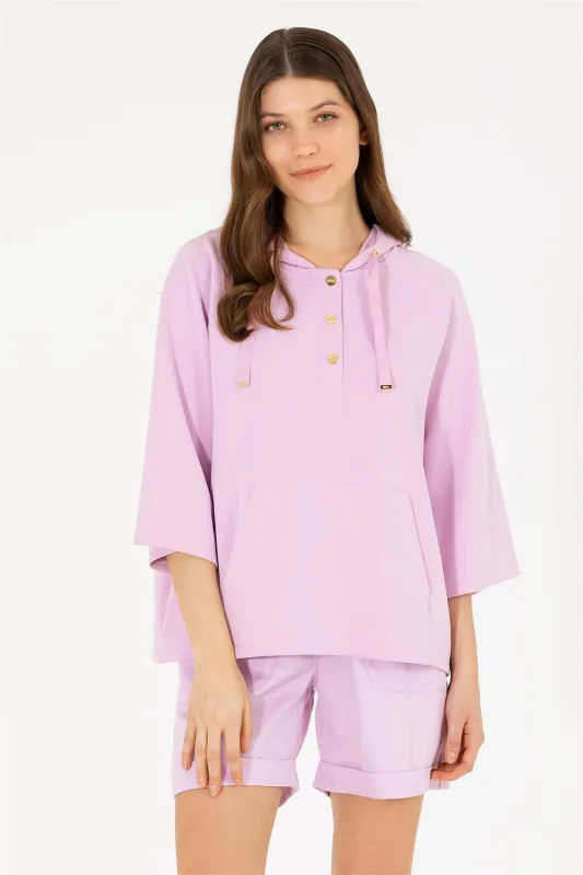 Худи с коротким рукавом - G082SZ0820MALTI Толстовка жен. (VR211, XL)