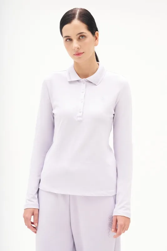 Поло с длинным рукавом из хлопка - G082SZ0820ART_TPG_SK025 Толстовка жен. (VR245, XS)