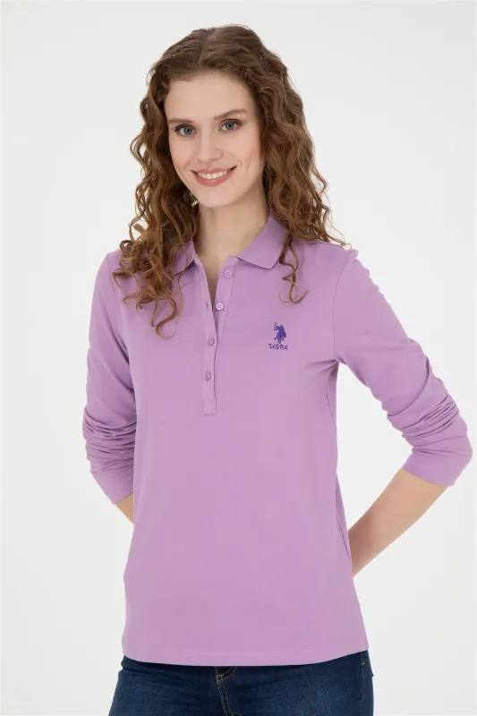 Поло с длинным рукавом из хлопка - G082SZ0820TPG-SK023 Толстовка жен. (VR034, 2XS)