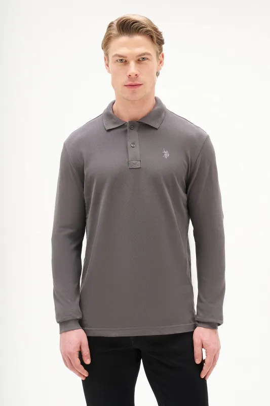 Поло с длинным рукавом из хлопка - G081SZ0820ART_TP01SK025 Толстовка муж. (VR024, XS)