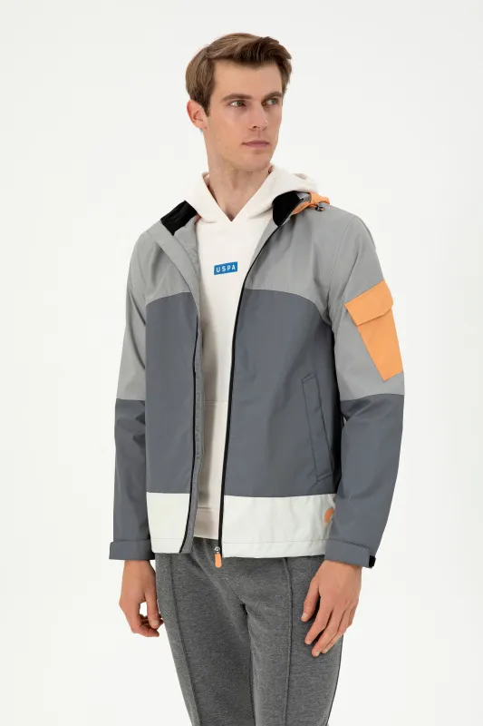 Ветровка с несъемным капюшоном - G081SZ0MS0SCAT-S Куртка муж. (VR024, 48)