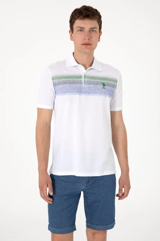Футболка-поло из хлопка с принтом - G081SZ0110BALKO Футболка муж. (VR036, XL)