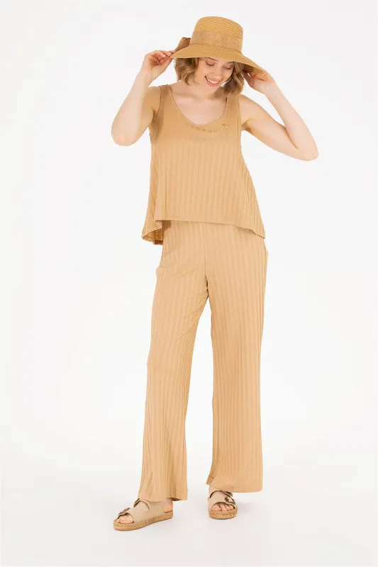 Брюки трикотажные свободные - G082SZ0OP0MATLE Брюки спорт. жен. (VR015, XL)