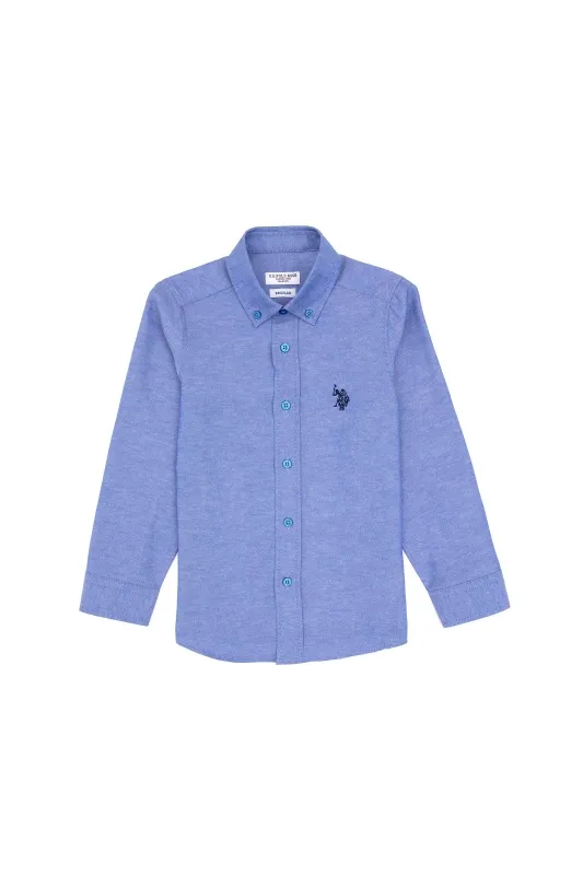 Рубашка хлопковая для мальчиков - G083SZ0040E_METOKIDS25K Сорочка муж. детс. (VR032, 3_4)