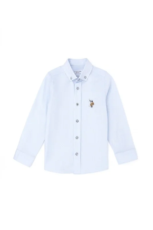 Рубашка из хлопка прямая для мальчиков - G083SZ0040CEDCOLORKIDS024Y Сорочка муж. детс. (VR003, 5_6)