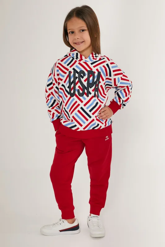 Худи и брюки для девочек - G084SZ0HF0US1643 Костюм дом. жен. детс. (VR030, 4-5)
