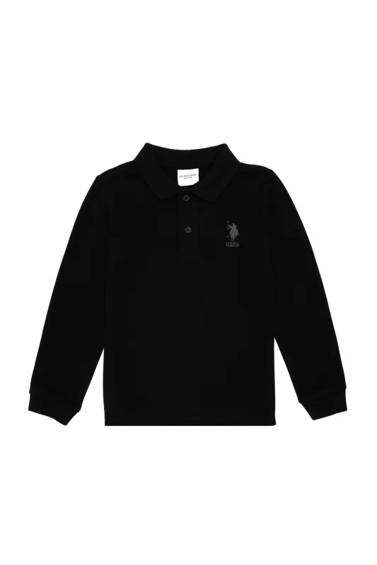 Поло с длинным рукавом из хлопка для мальчиков - G083SZ0820TP01KIDSSK024 Толстовка муж. детс. (VR046, 7_8)