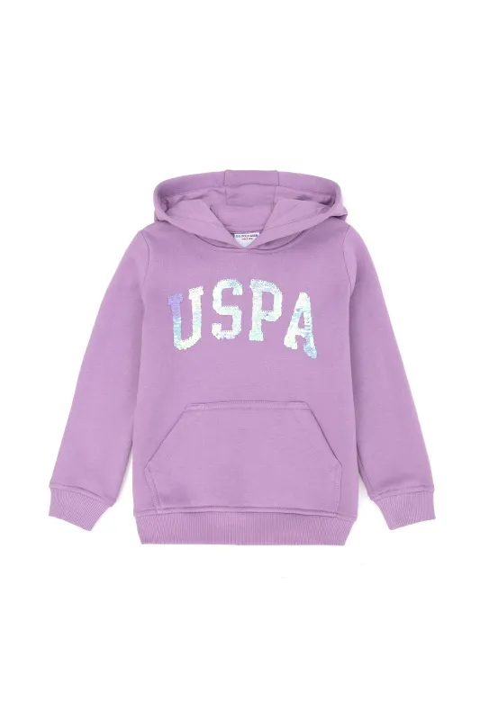 Худи с надписью из пайеток для девочек - G084SZ0820GIZMOKIDS-SK023 Толстовка жен. детс. (VR034, 9_10)
