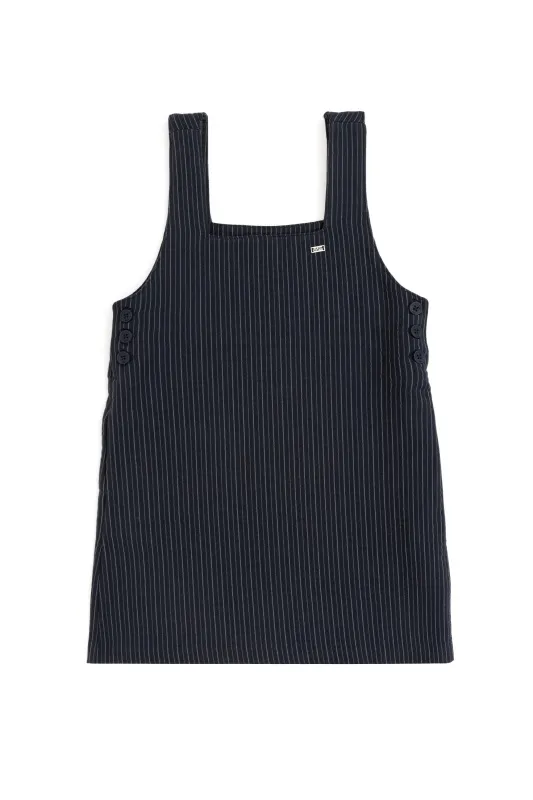 Сарафан из смесовой шерсти в полоску для девочек - G084SZ0320SIMO Платье жен. детс. (VR033, 6_7)