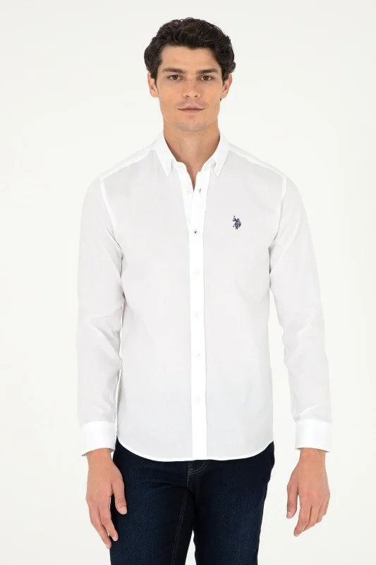 Рубашка из хлопка приталенная - G081SZ0040CEDRO024K Сорочка муж. (VR013, XL)