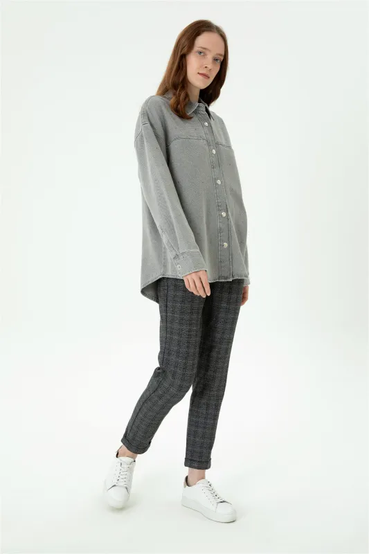 Брюки в клетку - G082SZ0780MARCEL Брюки жен. (VR024, 34)