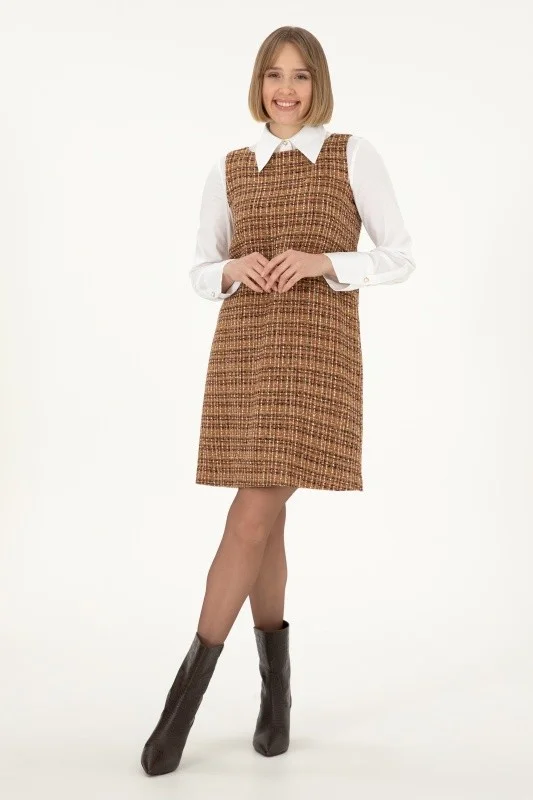 Сарафан твидовый мини - G082SZ0320NERON Платье жен. (VR153, 38)