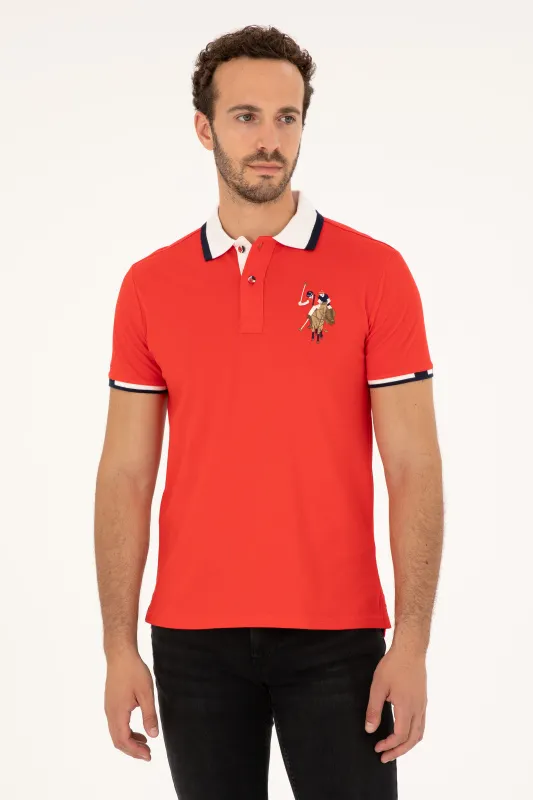 Футболка-поло из хлопка с контрастной окантовкой - G081SZ0110SD01IY024 Футболка муж. (VR030, XS)