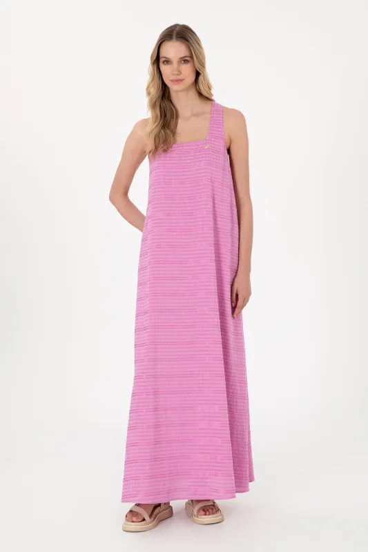 Сарафан макси из смеси хлопка с вискозой - G082SZ0320BROOK Платье жен. (VR023, 40)