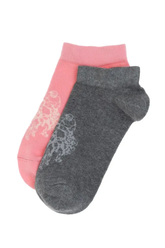 Носки хлопковые короткие, 2 пары - A082SZ013P02LEKA_IY25 Носки жен. (VR086)