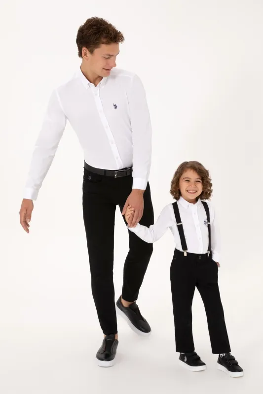 Рубашка хлопковая для мальчиков - G083SZ0040E_METOKIDS25K Сорочка муж. детс. (VR013, 3_4)