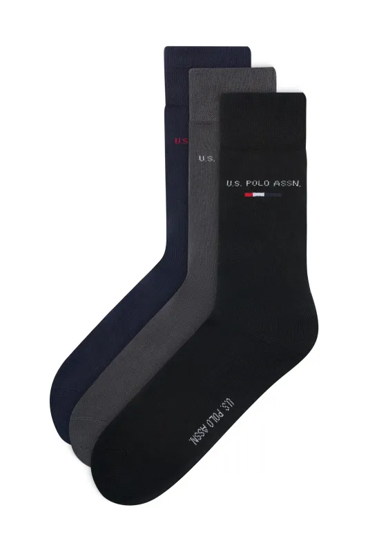 Носки высокие, 3 пары - A081SZ013P01JACK24_3_R Носки муж. (001)
