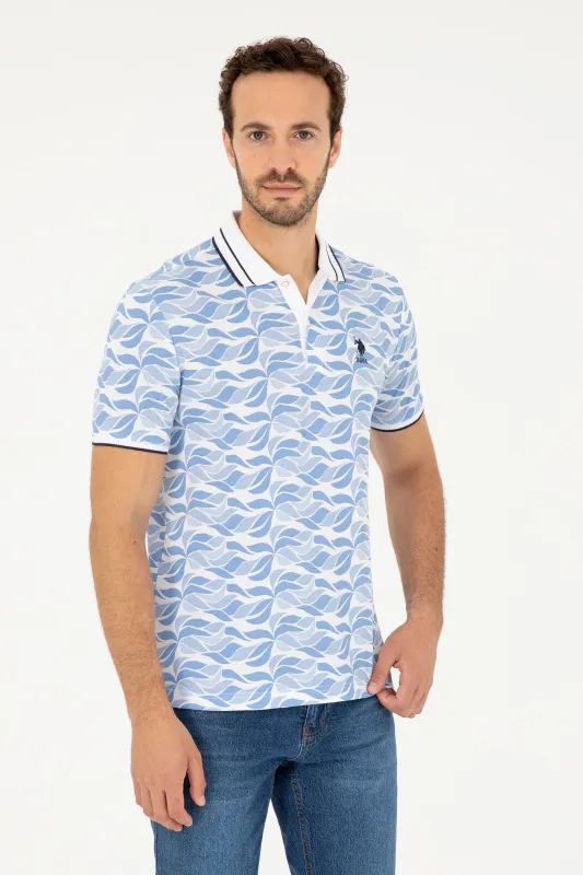 Футболка-поло из хлопка с узором - G081SZ0110UBEDA Футболка муж. (VR032, S)