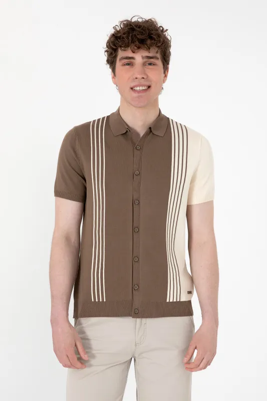 Кардиган с коротким рукавом на пуговицах - G081SZ0TK0HEKATE Кофта муж. (VR052, 2XL)