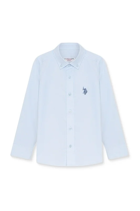Рубашка из хлопка прямая для мальчиков - G083SZ0040CEDROKIDS Сорочка муж. детс. (VR003, 7_8)