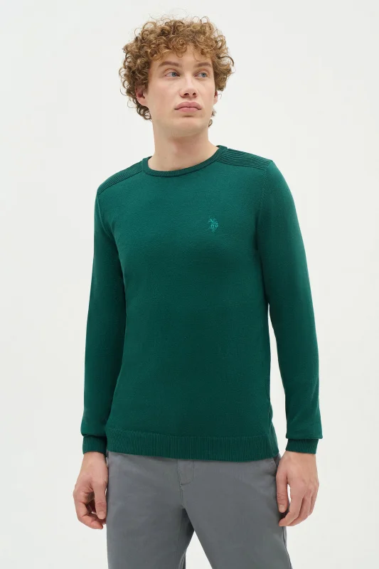 Джемпер из хлопка с рельефными деталями на плечах - G081SZ0TK0TD01_24K_R Кофта муж. (VR079, 4XL)