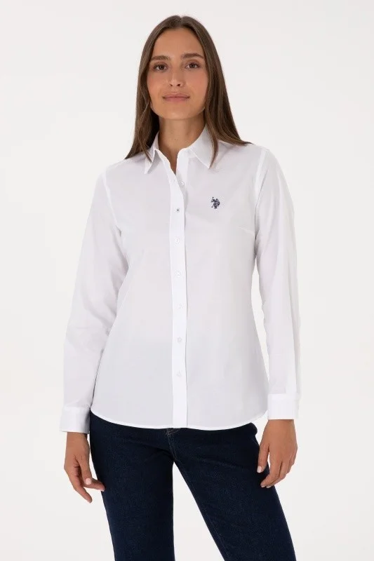 Рубашка из хлопка приталенная - G082SZ0040CRISTA025K Сорочка жен. (VR013, 42)