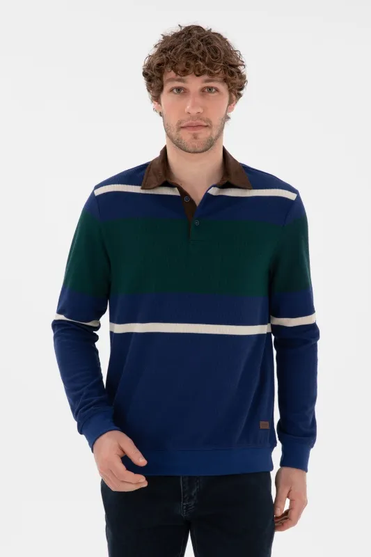 Поло с длинным рукавом из смесового хлопка - G081SZ0820GROVE Толстовка муж. (VR028, S)