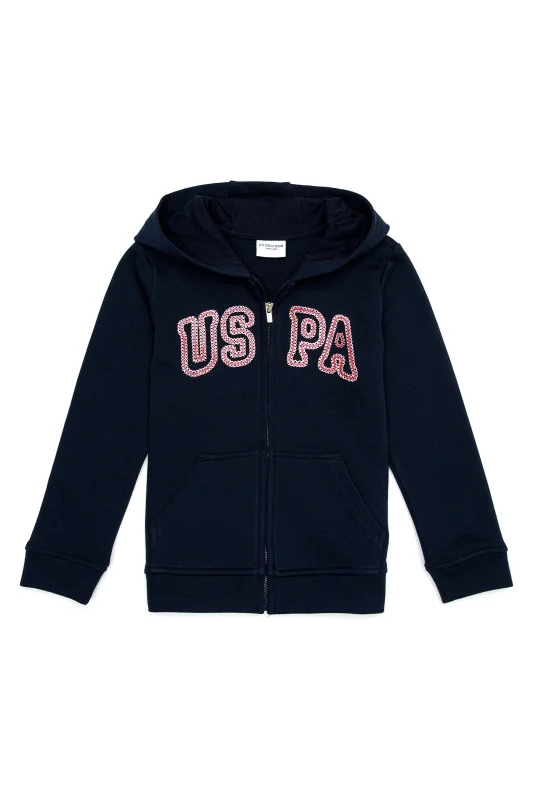 Толстовка с нашивкой из пайеток для девочек - G084SZ0820RW01-SK021 Толстовка жен. детс. (VR033, 5_6)