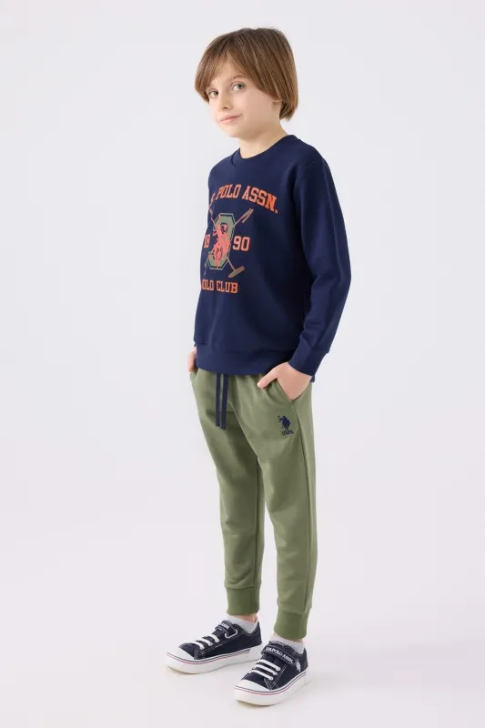 Свитшот и спортивные брюки для мальчиков - G083SZ0HF0US1906 Костюм дом. муж. детс. (VR033, 10_11)