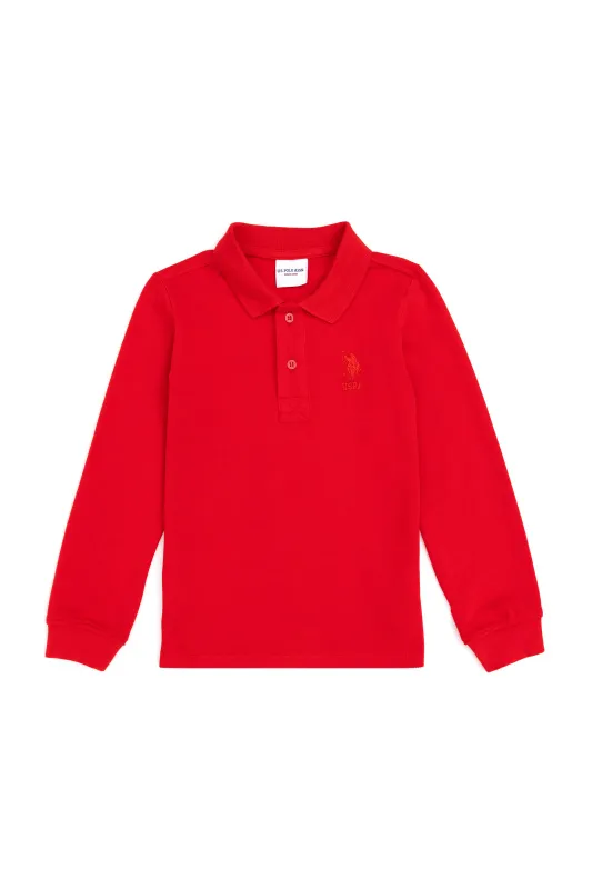 Поло с длинным рукавом из хлопка для мальчиков - G083SZ0820TP01KIDSSK024 Толстовка муж. детс. (VR030, 6_7)
