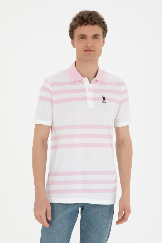 Футболка-поло из хлопка в полоску - G081GL0110GODE Футболка муж. (VR041, XL)