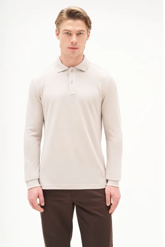 Поло с длинным рукавом из хлопка - G081SZ0820ART_TP01SK025 Толстовка муж. (VR049, XS)