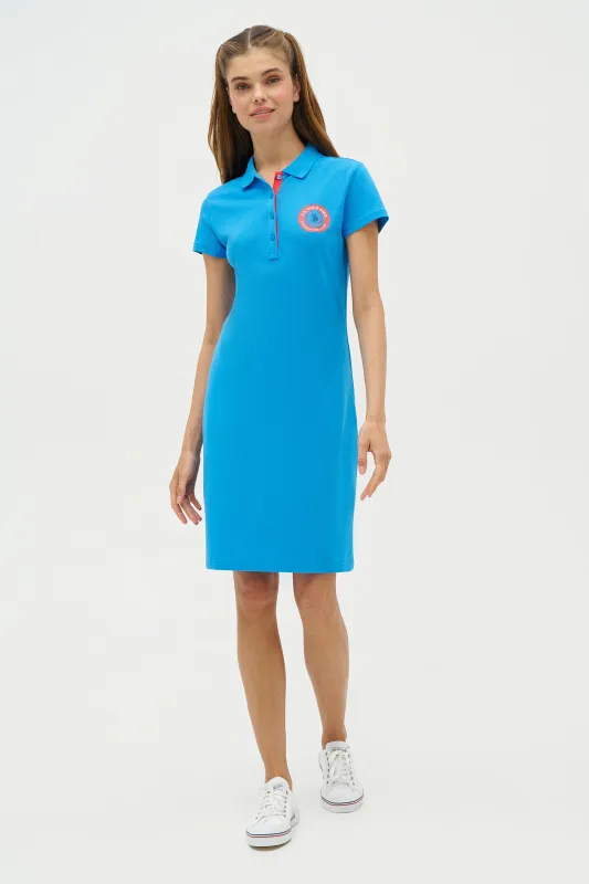 Платье-поло мини из хлопка - G082SZ0750R_MUPTISE Платье жен. (VR045, XS)