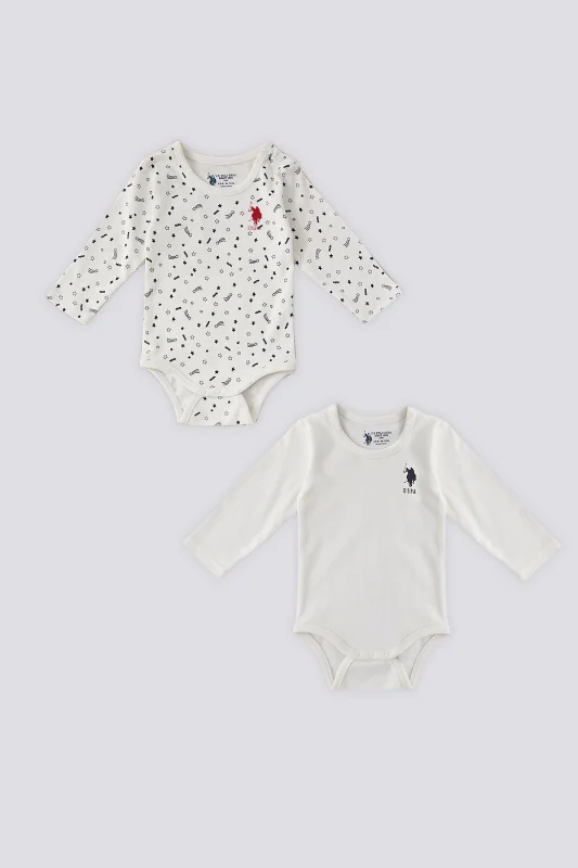 Боди для новорожденных длинный рукав, 2 шт. - G085SZ0BD0USB1424 Боди детское (VR019, 6-9)