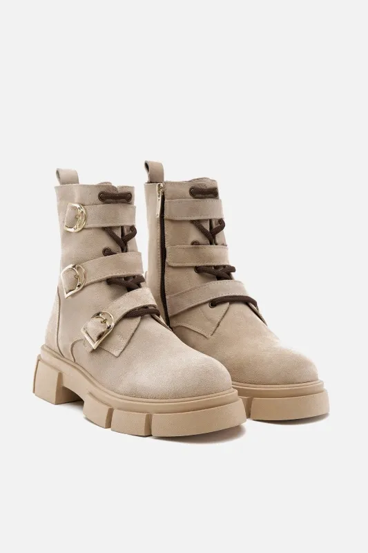 Ботинки из экозамши - S082SZ0330K23AVOLA Обувь жен. (VR011, 40)