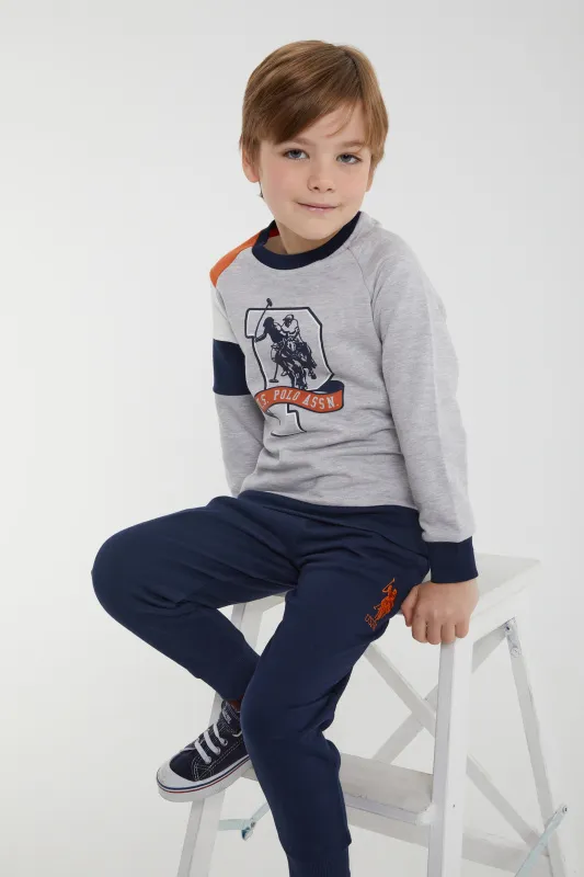 Костюм на флисе со свитшотом и брюками для мальчиков - G083SZ0HF0US1120-G Костюм дом. муж. детс. (VR086, 9-10)