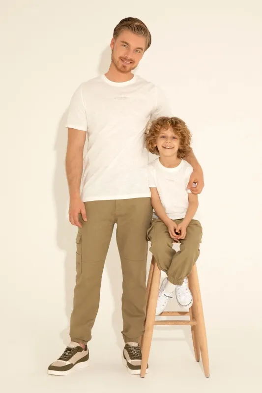 Брюки джоггеры с добавлением льна - G081SZ0780JOGGER24Y Брюки муж. (VR027, 38, 32)