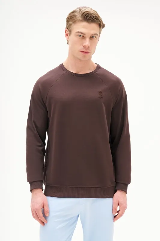 Свитшот однотонный с логотипом - G081SZ0820ART_OUTGRARDOSK25 Толстовка муж. (VR084, XS)
