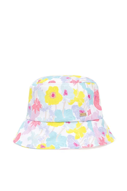 Панама в цветочный принт для девочек - A084SZ064P01MONOLI Шапка жен. детс. (VR044, 1)