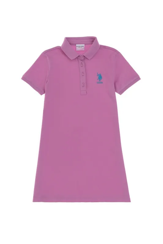 Платье-поло для девочек - G084SZ0750GURLINKIDS25 Платье жен. детс. (VR023, 4_5)